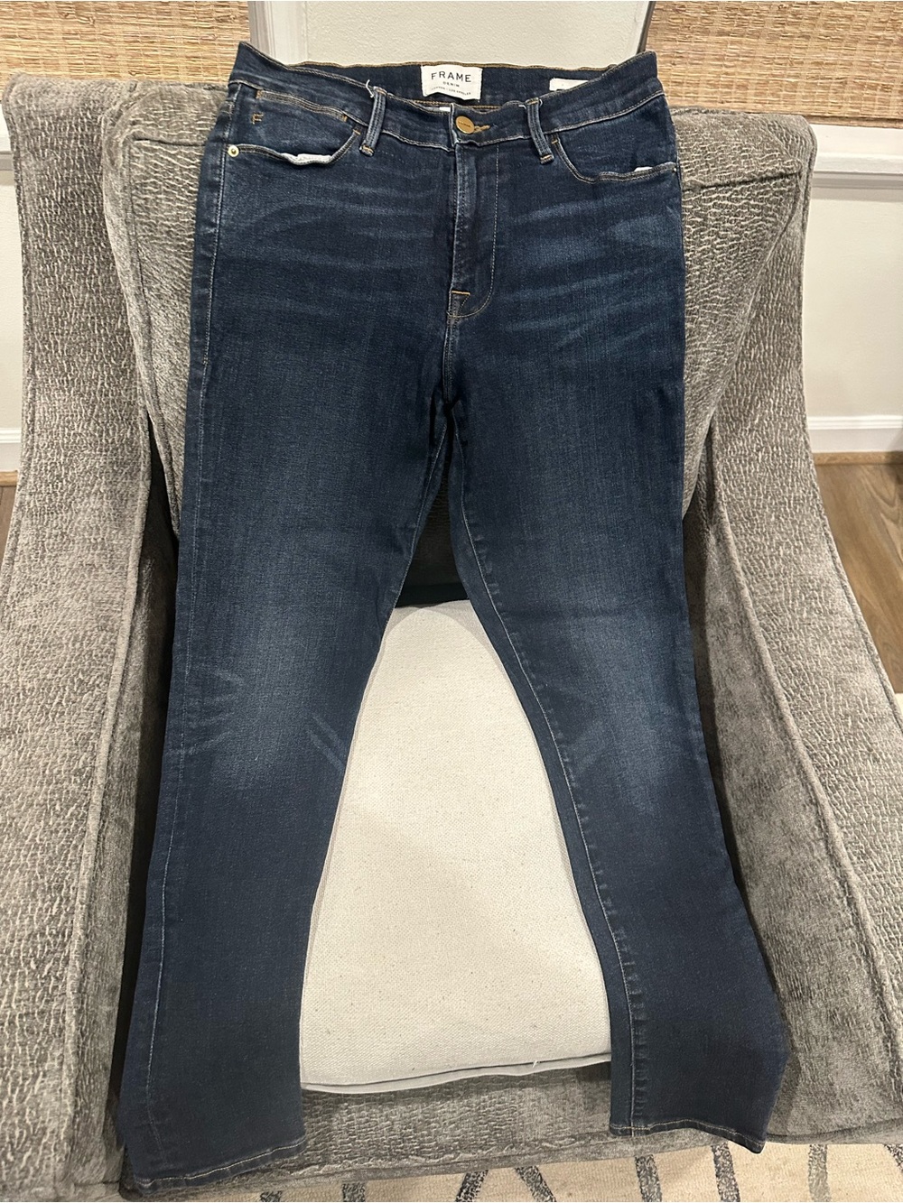 Frame Denim Women’s Skinny Jeans - Dark Blue